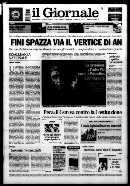 Il giornale : quotidiano del mattino